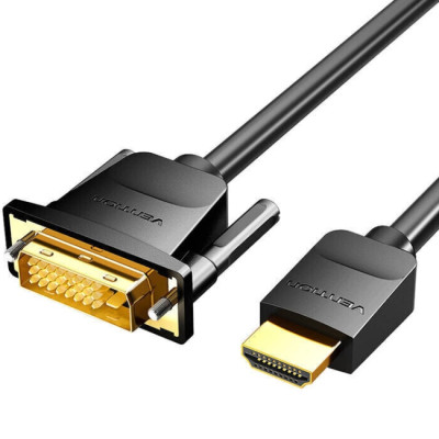 Кабель HDMI M - DVI (24+1 24+5), 5.0 м, PVC Vention