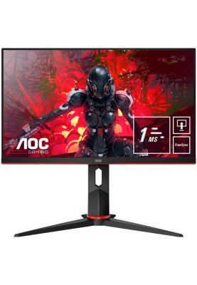 TFT 27" AOC C27G2ZU/BK, VA, 240Гц, вигнутий, DP, HDMI x 2, USB hub, HAS, колонки,чорний червоний