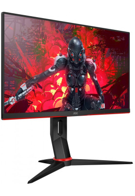 TFT 27" AOC C27G2ZU/BK, VA, 240Гц, вигнутий, DP, HDMI x 2, USB hub, HAS, колонки,чорний червоний