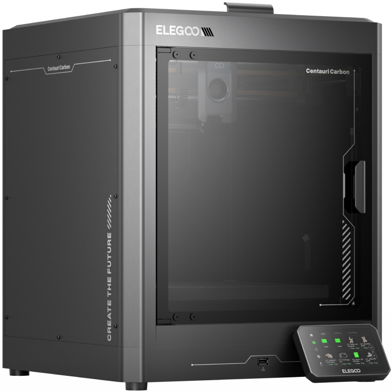 Друкарка 3D ELEGOO Centauri Carbon (FDM 1.75 mm 256x256x256 mm WiFi USB сірий)