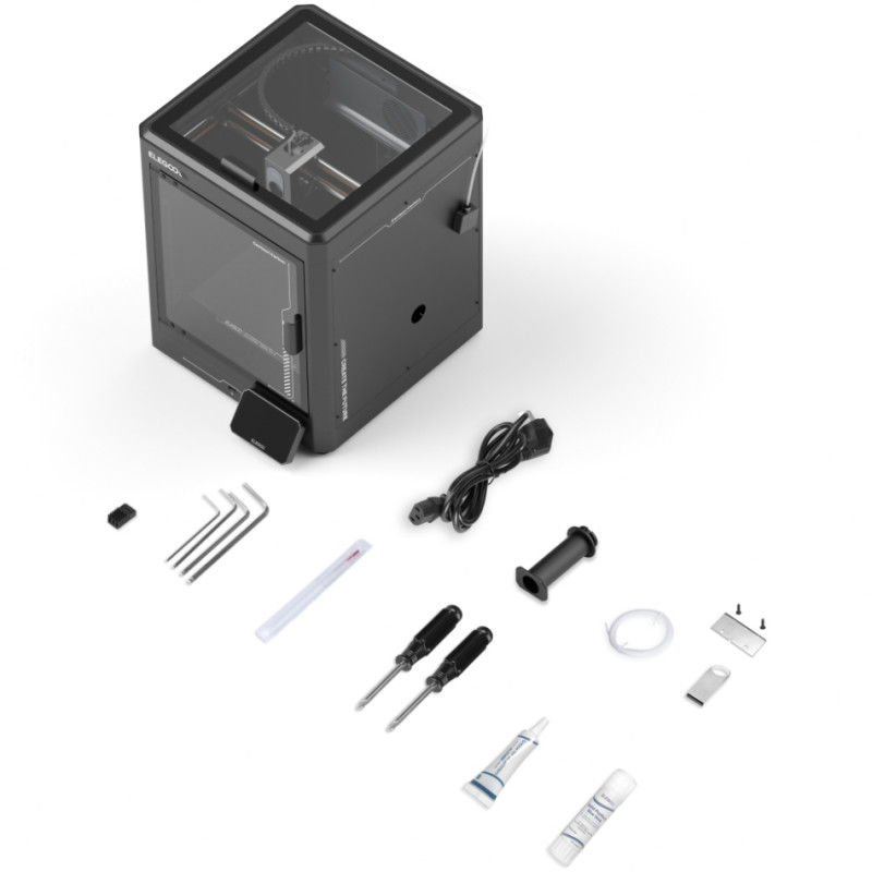 Друкарка 3D ELEGOO Centauri Carbon (FDM 1.75 mm 256x256x256 mm WiFi USB сірий)