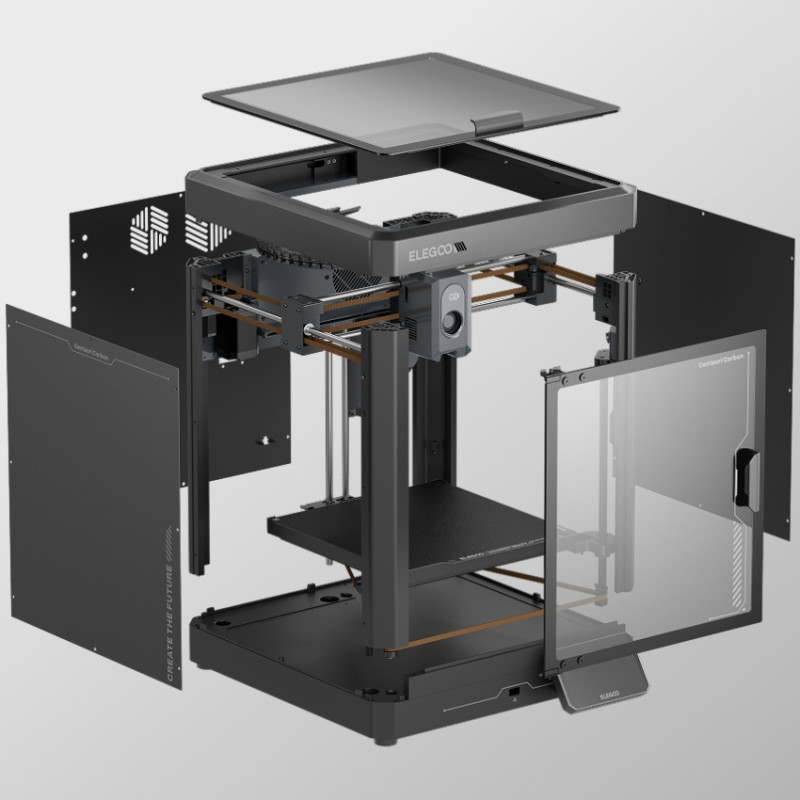 Друкарка 3D ELEGOO Centauri Carbon (FDM 1.75 mm 256x256x256 mm WiFi USB сірий)
