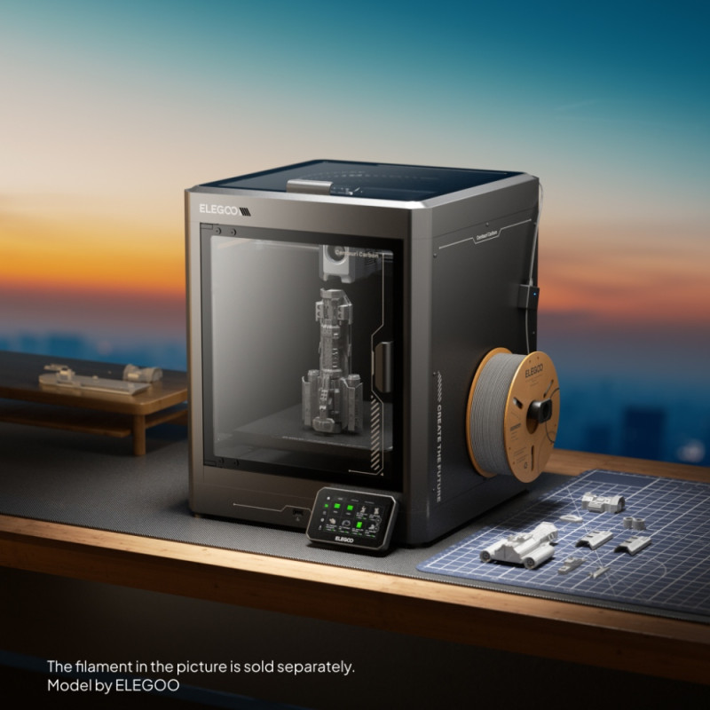 Друкарка 3D ELEGOO Centauri Carbon (FDM 1.75 mm 256x256x256 mm WiFi USB сірий)