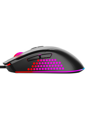 Мишка Sandberg Azazinator Mouse 6400 RGB, ігрова, 6400dpi., 7кн.Huano, чорна