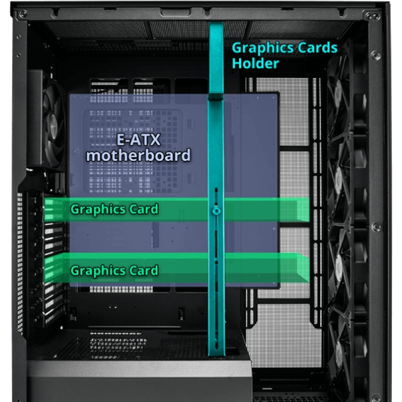 Корпус FSP U500-B без БЖ ATX Black