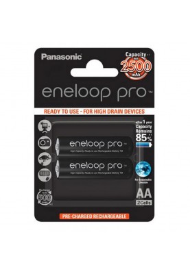 Акумулятор AA Panasonic Eneloop Pro 2500mAh 2BP