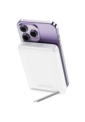 УМБ Acefast Magnetic Wireless 10000mAh 20W PD,QC 3.0, QI 20W M6 White