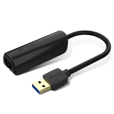 Перехідник USB 3.0 --> Ethernet RJ45 1000Mb чорний Vention