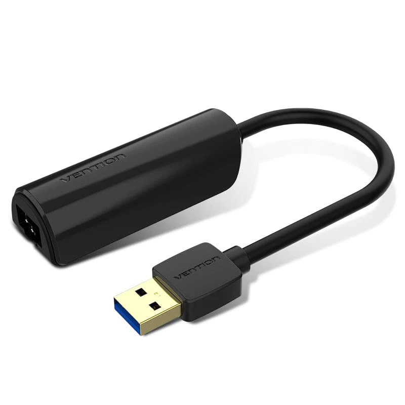 Перехідник USB 3.0 --> Ethernet RJ45 1000Mb чорний Vention
