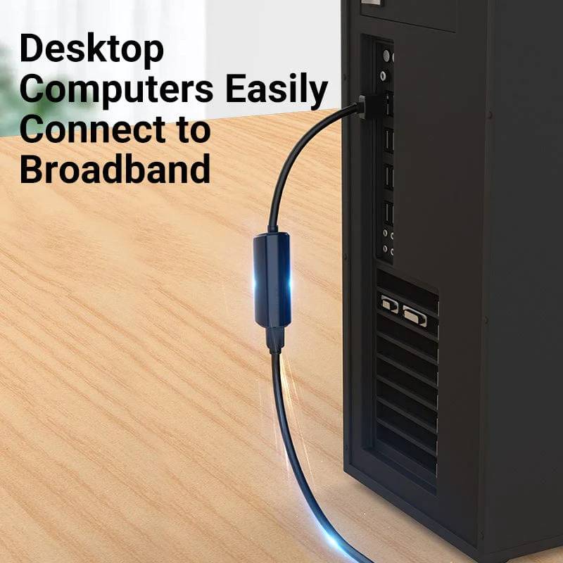 Перехідник USB 3.0 --> Ethernet RJ45 1000Mb чорний Vention