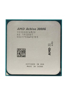 Процесор AMD Athlon 3000G 2C/4T (3.5GHz, 4MB, 35W, AM4, Radeon Vega 3) tray