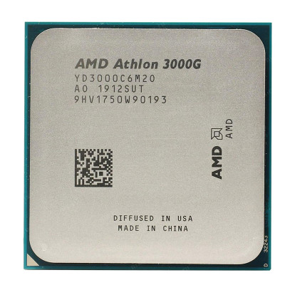 Процесор AMD Athlon 3000G 2C/4T (3.5GHz, 4MB, 35W, AM4, Radeon Vega 3) tray