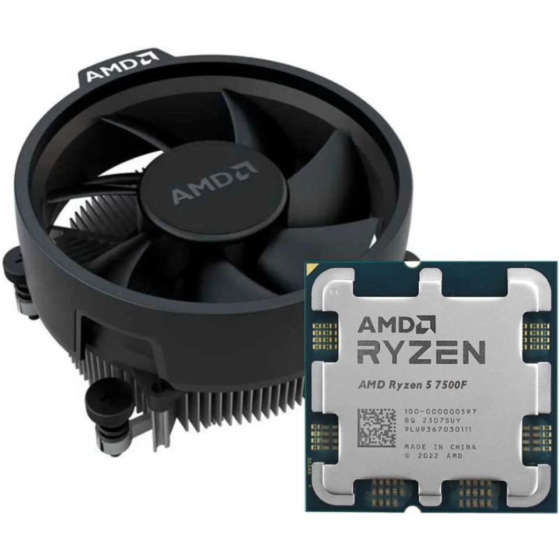AMD Ryzen 5 6C/12T 7500F (3.7/5.0GHz Boost, 38MB, 65W, AM5, Wraith Stealth cooler) MPK