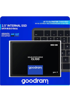 Накопичувач SSD 960Gb GoodRAM CL100 SATA III 2.5" TLC