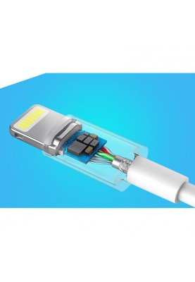 Кабель USB 2.0 AM-Lightning M, 2 м, 2.4A, Nickel Plating ABS Shell Білий, US155 UGREEN