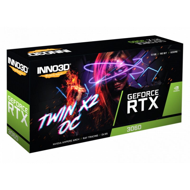 GeForce RTX3060 Inno3D Twin X2 OC LHR, 12GB GDDR6 192bit, PCI Express
