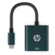 Перехідник USB 3.1 Type-C --> VGA (F), DHC-CT201 HP синій