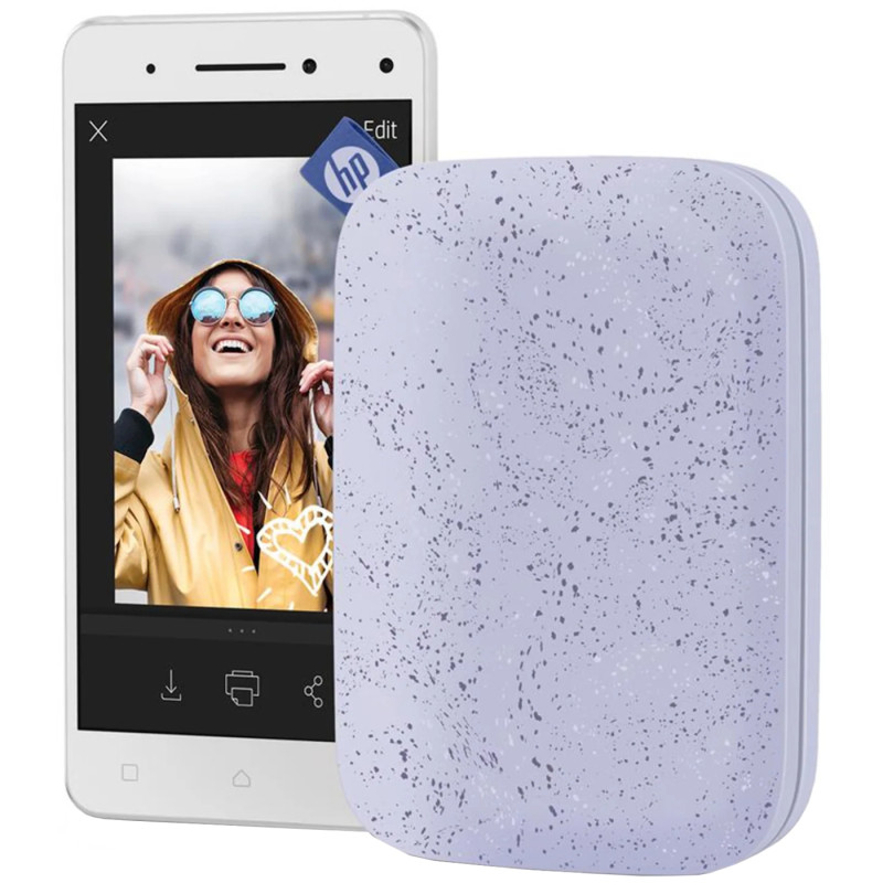 Фотодрукарка портативна HP Sprocket Purple (2"x3",313x400dpi,Zink, 64MB,Bluetooth, колір фіолетовий)