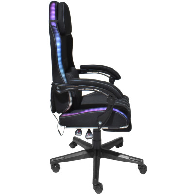 Крісло ігрове AGN 3 клас,150 кг, 80мм, RGB підсвітка, чорне Крісло ігрове AGN 3 клас,150 кг, 80мм, RGB підсвітка, чорне