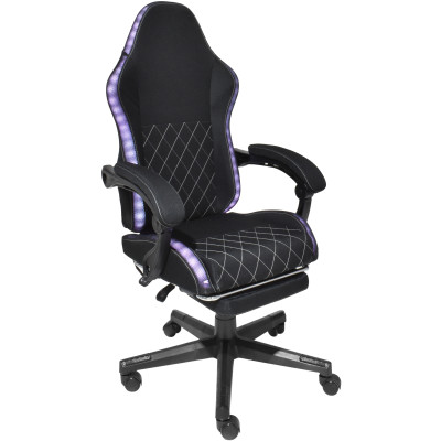 Крісло ігрове AGN 3 клас,150 кг, 80мм, RGB підсвітка, чорне Крісло ігрове AGN 3 клас,150 кг, 80мм, RGB підсвітка, чорне