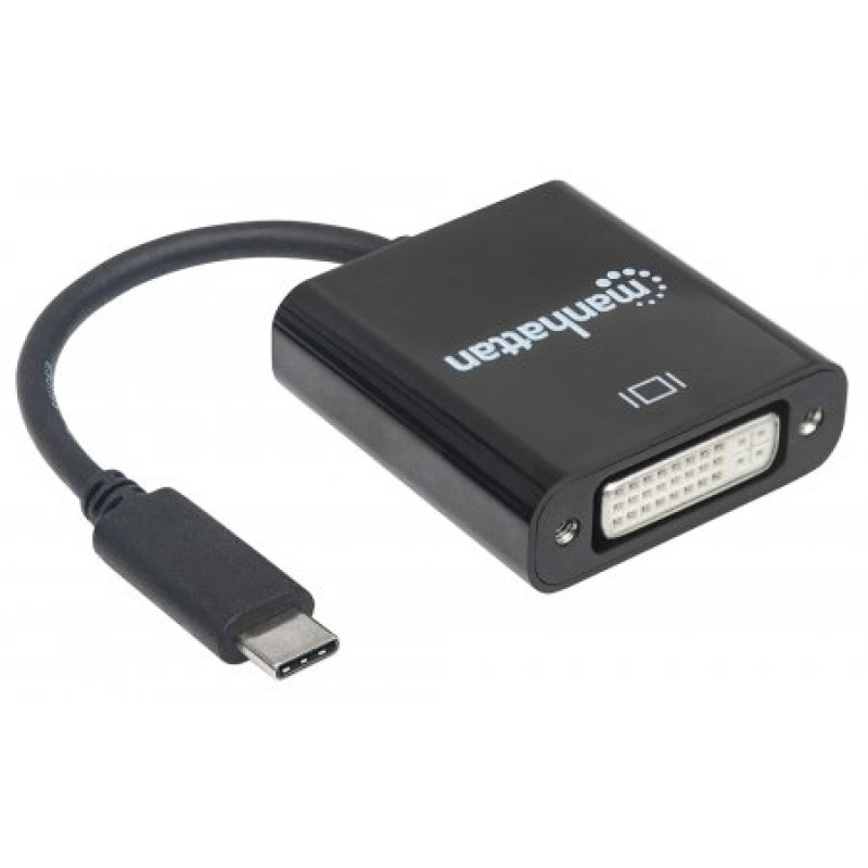 Перехідник USB3.1 Type-C --> DVI (F), Manhattan