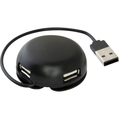 USB Hub Defender #1 Quadro Light 4-port USB2.0 пасивний, чорний