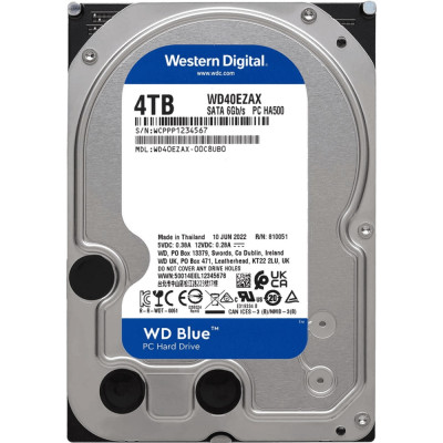 HDD 4TB, 5400rpm, WD Blue, 256M, SATA III (WD40EZZX)