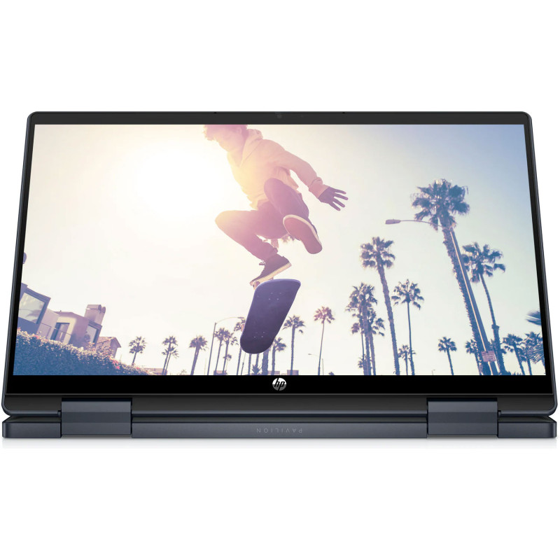 Ноутбук HP Pavilion x360 14-ek1010ua 14" FHD IPS Ts/i3-1315U (4.5)/8Gb/SSD512Gb/Int UHD/Підсв/DOS/Синій (833G5EA)