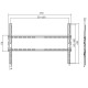 Кронштейн для ТВ AGN AGN80-460F фіксований/37"-80"/45 кг/max.VESA 600x400/Black