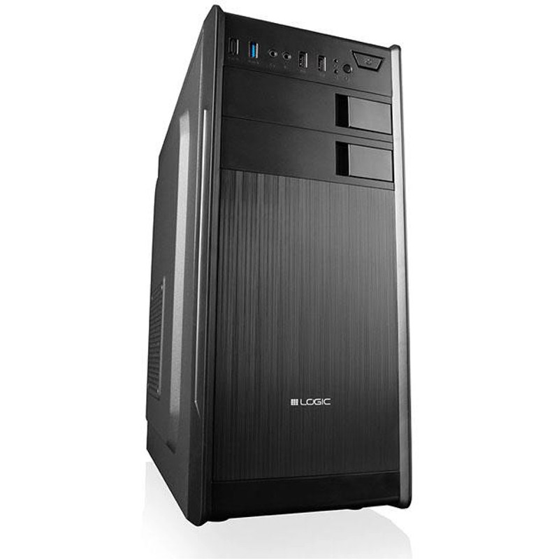 Корпус LogicConcept K23 USB 3.0x2+2.0x2 BLACK без БЖ ATX