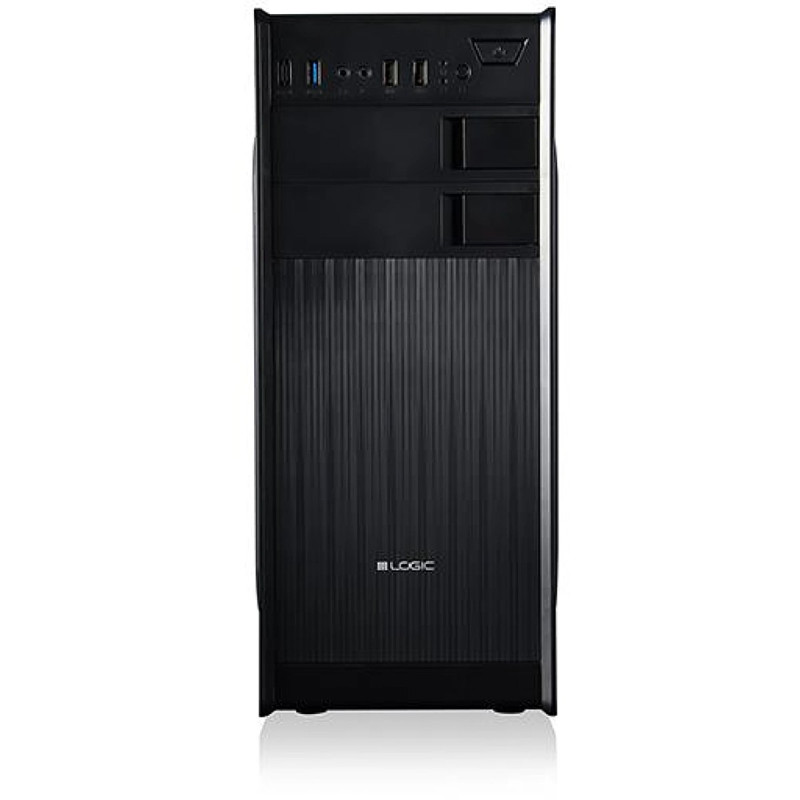 Корпус LogicConcept K23 USB 3.0x2+2.0x2 BLACK без БЖ ATX