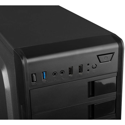 Корпус LogicConcept K23 USB 3.0x2+2.0x2 BLACK без БЖ ATX