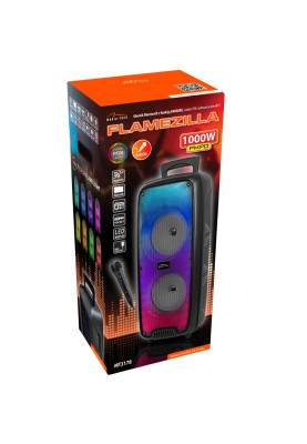 Акустична система 1.0 Media-Tech 20W, Bluetooth/FM/AUX/MicroSD/USB/RGB/КАРАОКЕ чорна