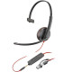 Гарнітура Poly BlackWire C3215 USB-C/A + 3.5mm HS Mono