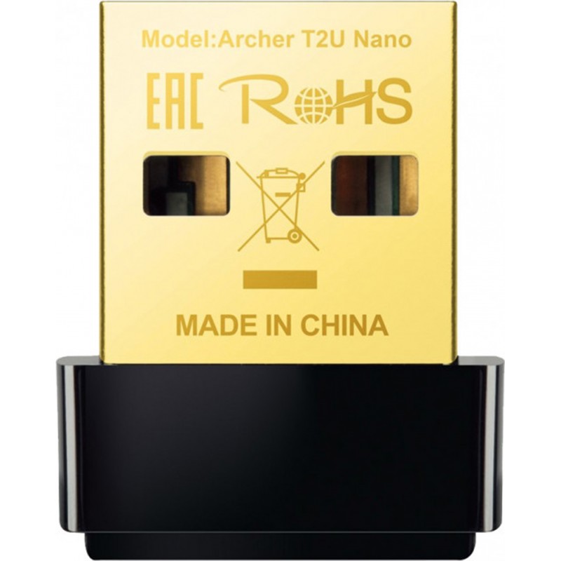 Адаптер WiFi TP-Link Archer T2U Nano, AC600 Nano Wi-Fi USB Adapter,433Mbps at 5GHz + 200Mbps at 2.4G