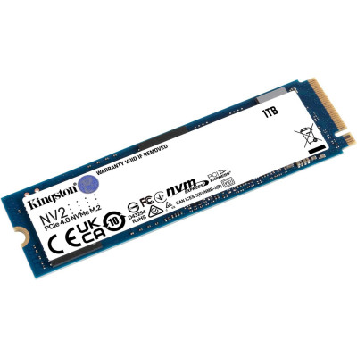 Накопичувач SSD 1TB Kingston NV2 M.2 2280 PCIe Gen 4x4 3D NAND, Retail