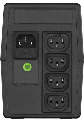 ДБЖ FSP FP650, 650VA/360W, IEC*4. 230V/50Hz ,w/o RJ45,w/o USB, Black, 12V/7Ah*1, CIS