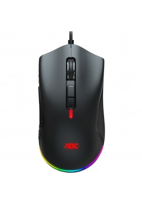 Мишка AOC GM530 ігрова, 16000dpi., 7кн., RGB PMW3389 Kailh switch чорна