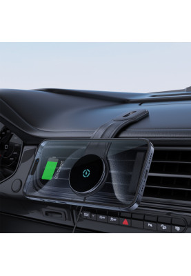 Автомобільне кріплення для смартфона D21 Magnetic wireless (на панель) Velcro Acefast