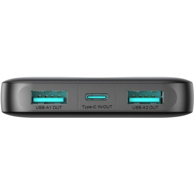 УМБ Joyroom 10000mAh 12W 2xUSB-A, USB-C In/Out, Black (JR-PBF12) УМБ Joyroom 10000mAh 12W 2xUSB-A, USB-C In/Out, Black (JR-PBF12)