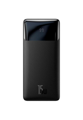 УМБ Baseus Bipow 10000mAh 15W, MicroUSB, 2xUSB,1xType-C PD Black
