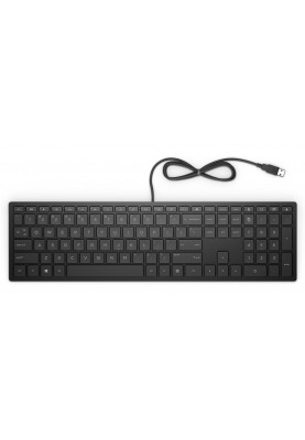 Клавіатура HP Pavilion 300, USB дротова, чорна