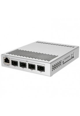 Комутатор Mikrotik CRS305-1G-4S+IN, 4x SFP+ ports, 1x Gigabit Ethernet, metallic enclosure