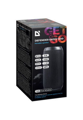 Акустична система 1.0 Defender S100 5Вт, BT/FM/USB/TF/AUX/TWS