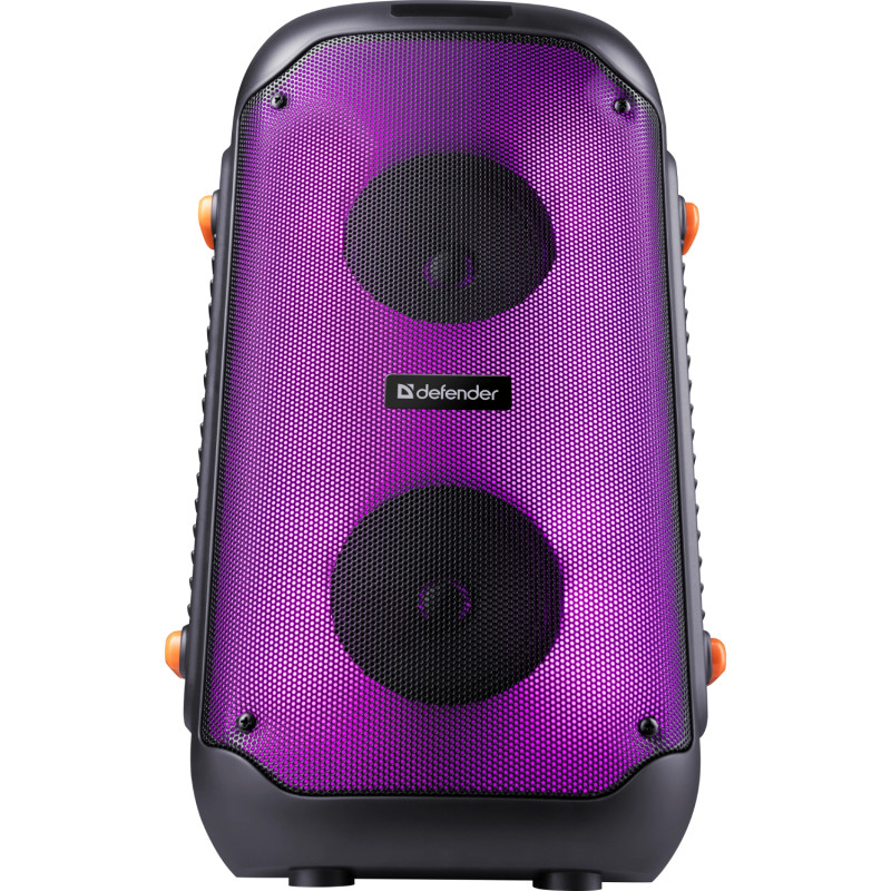 Акустична система 2.0 Defender Boomer 25, 25Вт RGB/BT/FM/USB/TF/AUX/MIC, чорна