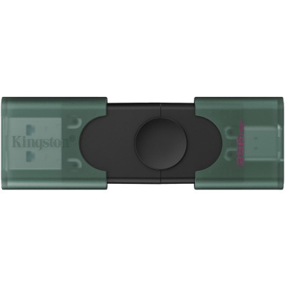 USB Flash Kingston  DataTraveler Duo 256GB USB Type-A/ USB Type-C Black/Green, Retail