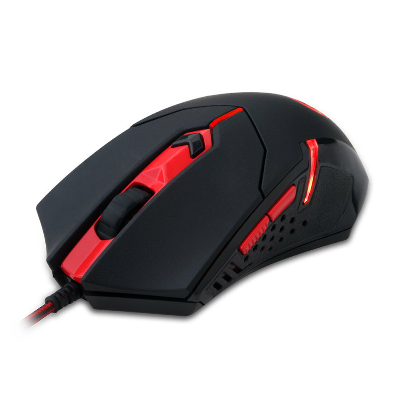 Комплект ігровий Redragon M601-BA, (миша+килимок), 3200 DPI Red LED чорний