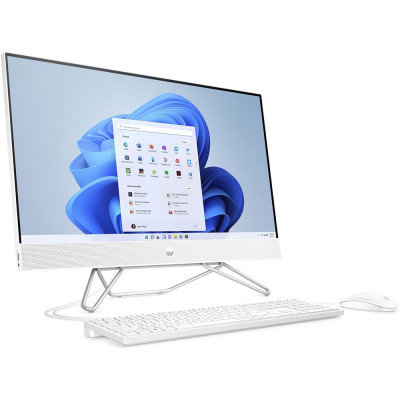 Моноблок 23.8'' HP 205 G8 Ryzen 3 5300U/8Gb/SSD512Gb/Cam/K&M/WiFi/W11P64/Starry White