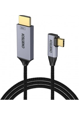Кабель USB 3.1 Type-C M - HDMI M, 1.8m 4K@60Hz оплетення, L type Choetech
