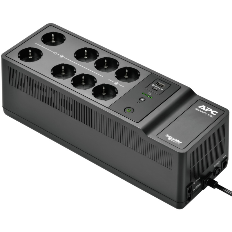 ДБЖ APC Back UPS 850VA/520W, USB charging port, USB, 6+2 Schuko (BE850G2-GR)